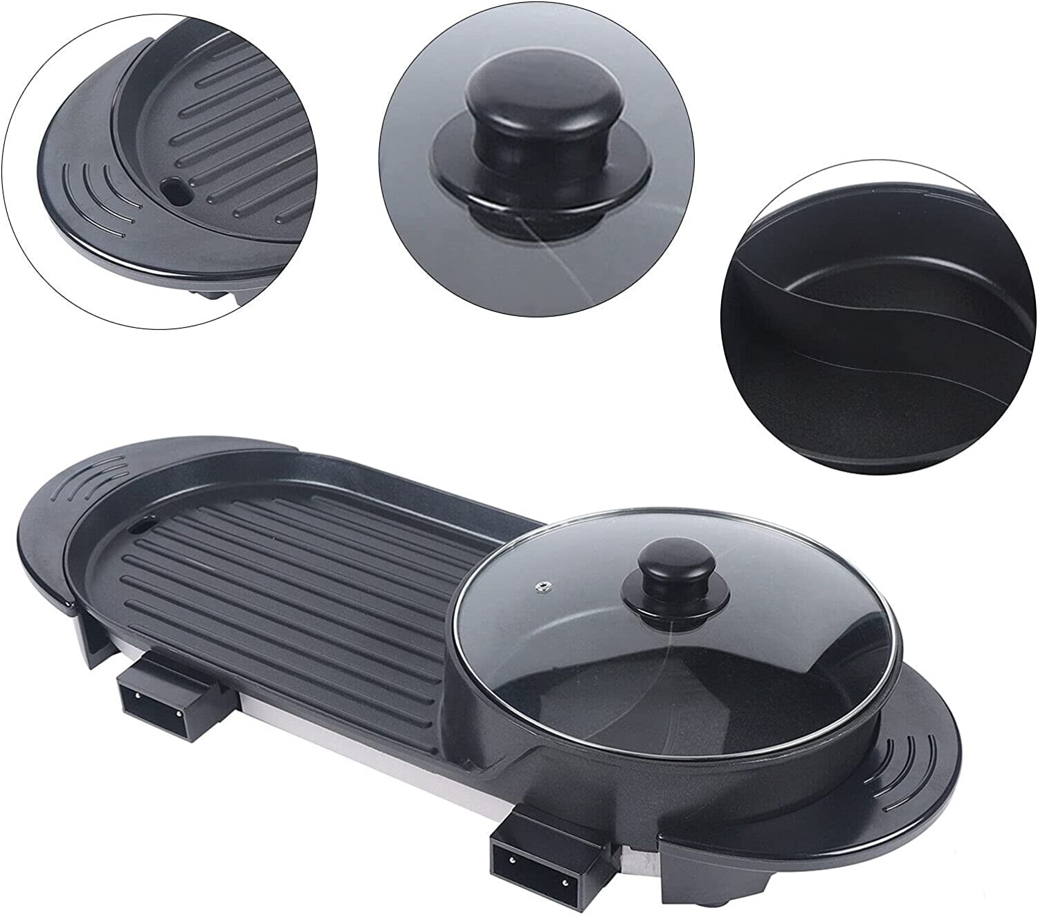 MONIPA 2In1 5 Speed Fire Adjustment Kitchen Barbecue Machine Pot