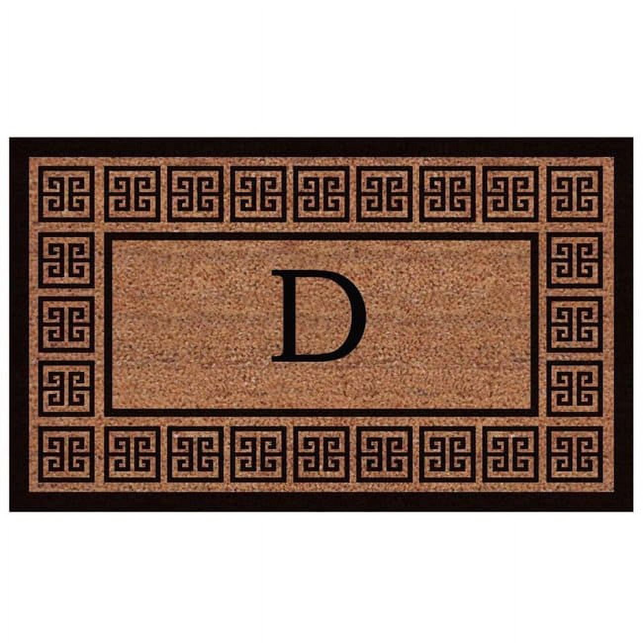 Calloway Mills The Grecian Monogram Outdoor Doormat, Extra-thick 18" x 30" (Letter N)