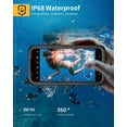 thumbnail image 2 of Samsung Galaxy A35 5G Case, IP68 Waterproof Dustproof, Built-in Screen Protector, Rugged Full Body Shockproof Protective Cover for Samsung A35 5G /4G 6.6", Black/Clear, 2 of 7