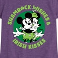 thumbnail image 3 of Disney - Shamrock Wishes Irish Kisses - Toddler And Youth Girls Short Sleeve Graphic T-Shirt, 3 of 5