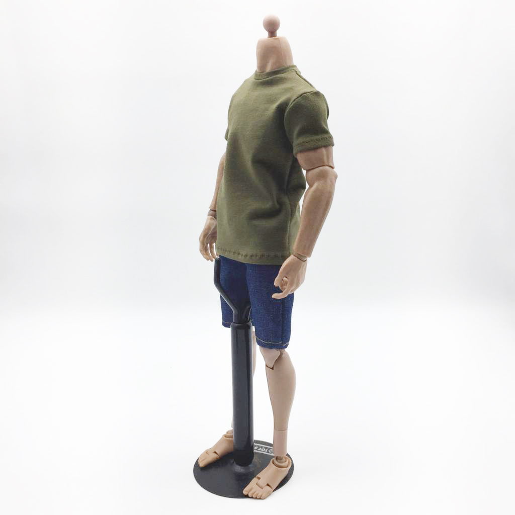 1/6 Men's Short Sleeve T-shirt &Jeans Set for 12'' Male Action Figure Body 