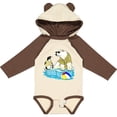 thumbnail image 3 of Inktastic Penguin and Polar Bear Iceberg Beach Bums Boys or Girls Long Sleeve Baby Bodysuit, 3 of 5