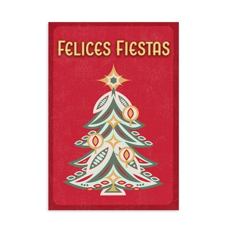 Hallmark Business Bulk Spanish Christmas Cards (Felices Fiestas Tree), 25 ct.