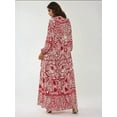 thumbnail image 5 of Printed Long Sleeve Viscose Maxi Dress, 5 of 5