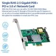 thumbnail image 2 of Tarjeta de red Ethernet IO CREST 2.5 Gigabit POE+ PCI-e x1, 2 of 4