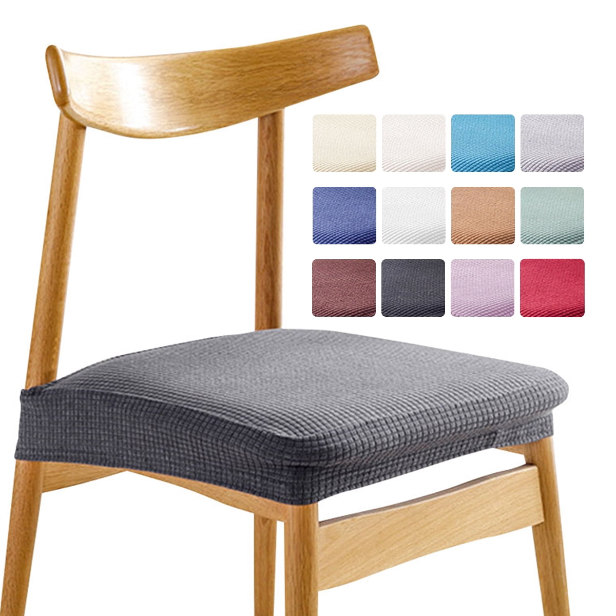 NEW Stretch Dining Chair Seat Covers Removable Waterproof Dustproof