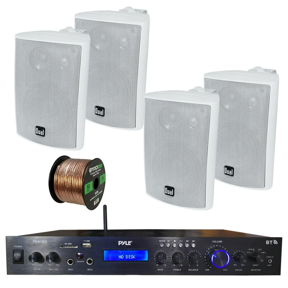 Pyle Home Theater Amplifier Audio Bluetooth MP3/USB/SD/AUX/FM Black