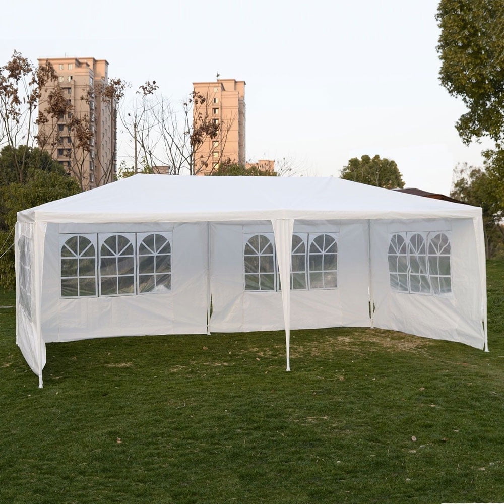 10x20 Ft Outdoor Party Tent, Waterproof Camping Canopy Tent Gazebo for Garden Yard Lawns