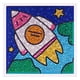 thumbnail image 1 of Pintura de diamantes de imitación hecha a mano, kits de pintura de diamantes de imitación, pintura de taladro completo con marco para principiantes, niñas, niños, cohete Yuarrent FN006796-04, 1 of 6