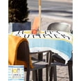 thumbnail image 5 of Hokiten Outdoor Tablecloths with Umbrella Hole & Zipper, Blue Striped 54x54 Inch Square Tablecloths, Summer Beach Swimming Ring Vintage Waterproof Table Cloth, Patio/Pool/Picnic Table Covers, 5 of 7