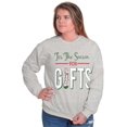 thumbnail image 3 of Christmas Tis The Season Presents Sweatshirt for Men or Women Brisco Brands M, 3 of 6