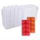 thumbnail image 1 of Recipientes para Derretir , Moldes para Derretir de Plástico Transparente Vacío de 8 Cavidades, 25 Paquetes de Conchas en Forma de Corazón para Tartas, Derretida., 1 of 5