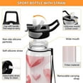 thumbnail image 4 of Valentine's Day Heart Diamond Sports Water Bottle Portable Travel Mug 32oz BPA Free Leak Proof Straw Transparent Tritan for Gym Yoga Cycling Camping, 4 of 7