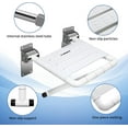 thumbnail image 6 of XZKING Folding Shower Seat Wall Mounted Shower Bench for Bathroom, Fold Down Shower Chair, Load 550 Lbs Shower Bench for Handicap Elderly Injury Senior, 6 of 11