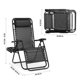 thumbnail image 2 of Set de 2 sillas Zero Gravity Simple Deluxe con almohada negra, 2 of 7