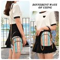 thumbnail image 6 of FORMRS Crossbody Bag for Women Quilted Travel Shoulder Cell Phone Purse with Chain Strap Handbag, Simple Nautical Pattern, 6 of 7