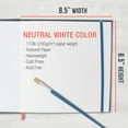 thumbnail image 3 of U.S. Art Supply 8.5" x 8.5" Watercolor Book, 2 Pack, 76 Sheets, 110 lb (230 gsm) - Linen-Bound Hardcover Artists Paper Pads - Acid-Free, Cold-Pressed, Brush Painting & Drawing Sketchbook Mixed Media, 3 of 7