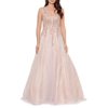 Women's Embellished Ball Gown - Blush