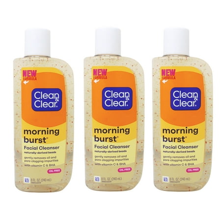 Clean And Clear Morning Burst Facial Cleanser - 8 Oz, 3 Pack