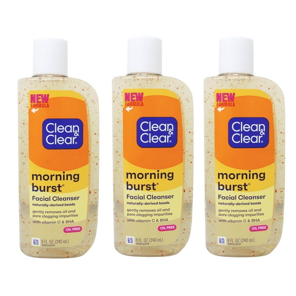 CLEAN & CLEAR Morning Burst Facial Cleanser 8 oz (Pack of 3)