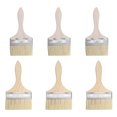 thumbnail image 1 of 5 Pulgadas 4 Pulgadas Chip Pintura Cepillo Sintético Cerdas con 13mm Grosor Madera Mango para Paredes Tratamiento 6Piezas, 1 of 5