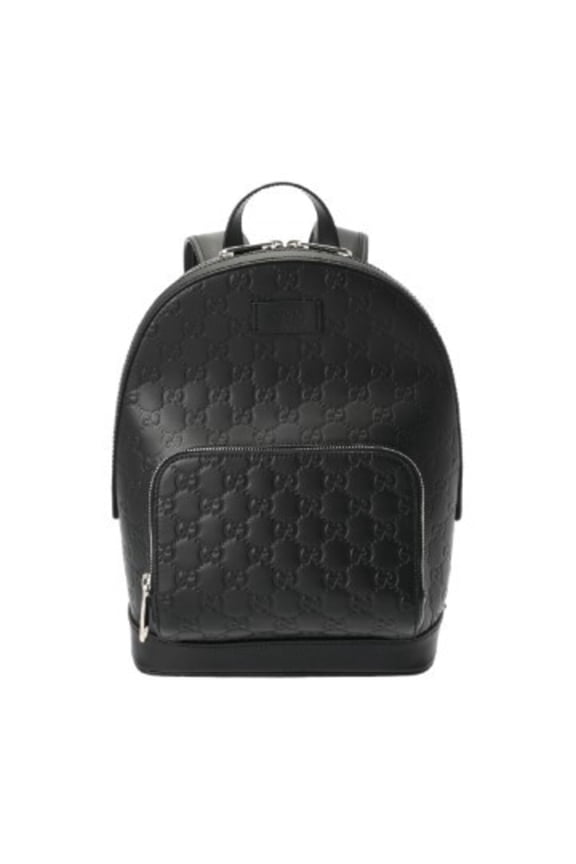 Pre-Owned GUCCI Gucci Backpack, Guccissima, Black, 450967, Men's, Leather and Nylon,...