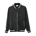 thumbnail image 2 of Ma Croix Men's Casual Stretch Slim Fit Track Bomber Jacket, 2 of 7