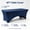 Navy Blue, variant on YMWVH Spandex Table Cover for 6Ft Table Universal Fitted Stretch Tablecloth for Party, Banquet, Wedding and Events-Red