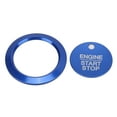 thumbnail image 4 of Engine Push Button Cover, Durable Blue Aluminum Alloy Anti Wear Ignition Button Trim  For Car, 4 of 8