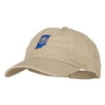 thumbnail image 2 of Indiana State Flag Map Embroidered Low Profile Cotton Cap - Khaki OSFM, 2 of 5