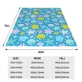 thumbnail image 3 of Cauagu Starfish Pattern Flannel Bed Blankets,Fleece Blanket Comfortable Air Conditioning Blanket for Sofa Bed Travel Couch & Living Room -50"x40", 3 of 8
