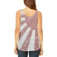 thumbnail image 2 of Distressed Japanese Flag Rising Sun Vintage Juniors Flowy Side Slit Tank Top Multi LG, 2 of 2