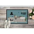 thumbnail image 2 of Salt and Pepper Miniature Schnauzer Kitchen Scene Door Mat, 2 of 4
