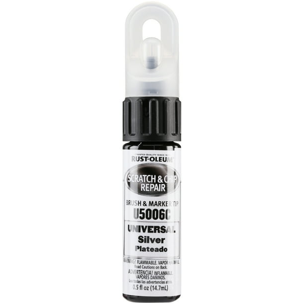 Silver, RustOleum Automotive Scratch & Chip Repair Marker, 0.5 Oz