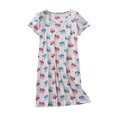 thumbnail image 4 of frariair Cotton Nightgowns for women Nightgown Women's Plus Size Cute Cartoon Home Clothes Knitted Sweet And Short Sleeved Round Neck Pajamas Summer Hot Pink, 4 of 4