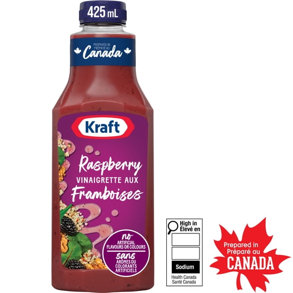 Kraft Raspberry Vinaigrette Salad Dressing, 425 mL Bottle