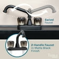 thumbnail image 5 of Tehila Black Freestanding Utility Sink with Rust-Proof Steel Legs and Adjustable Levelers for Laundry Room, 5 of 9