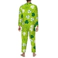 thumbnail image 5 of Kll St Patrick'S Day7 Sleepwear Mens Flannel Pajamas,Long Cotton Pj Set, 5 of 9