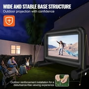 SKYSHALO Outdoor 14 ft nflatable Movie Projector Screen with Blower, Black