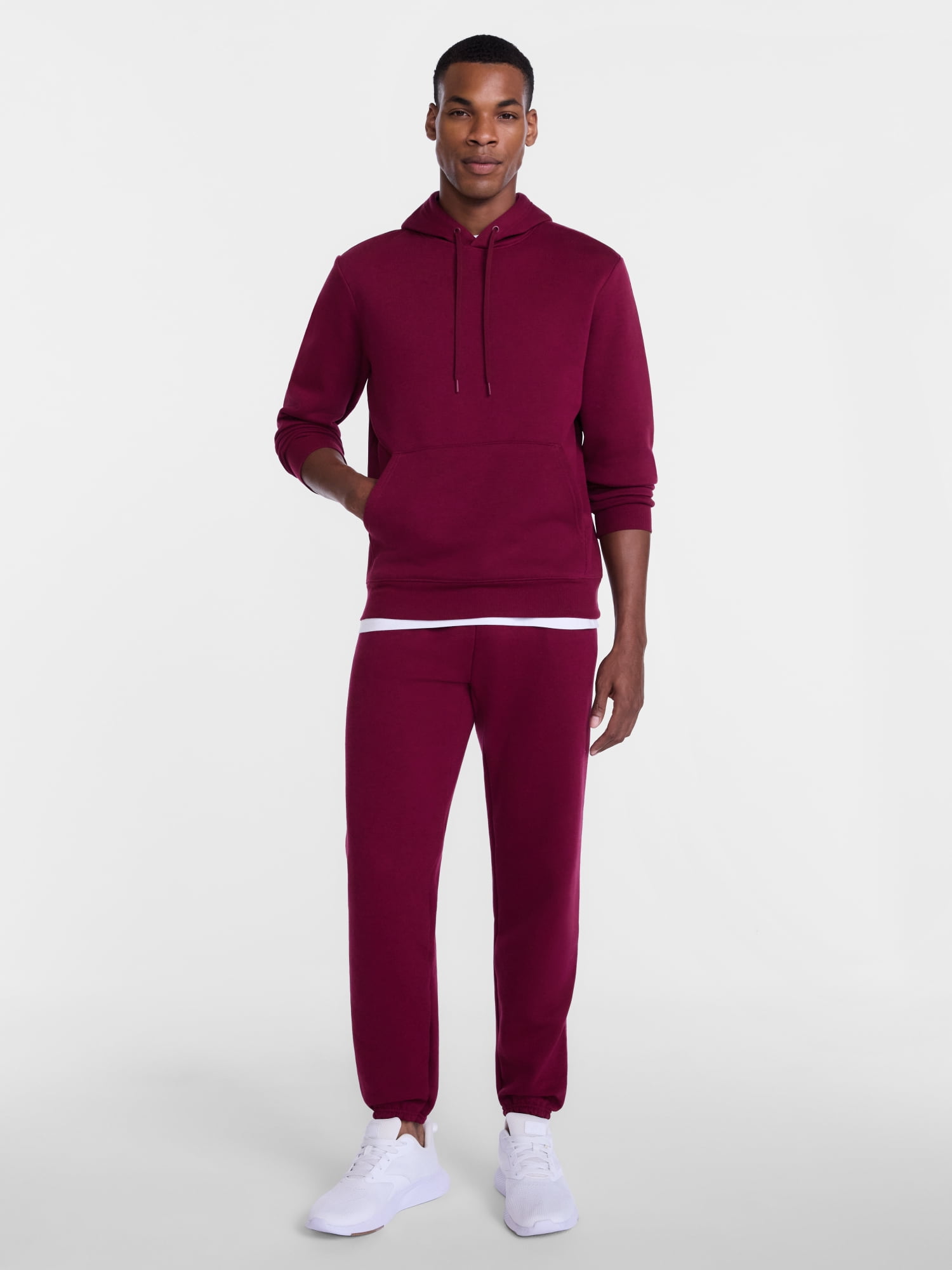 Athletic Works Men's & Big & Tall Men's Fleece Hoodie Sweatshirt, Sizes XS-4XLT