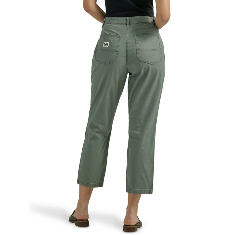 Lee Women's Ultra Lux High-Rise Tapered Crop Jean, Soar, 4