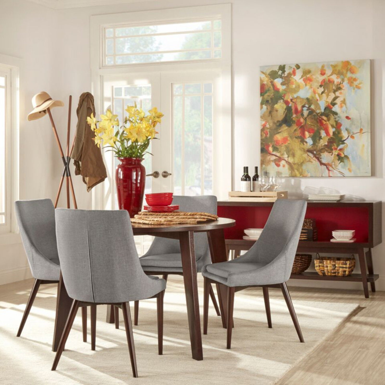 Chelsea Lane Baxter 5 Piece Dining Set Gray Tonga Ubuy
