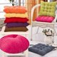 thumbnail image 2 of 40x40cm Solid Color Square Soft Thicken Seat Pad Cushion Tie On Chair Home Decor-zzy, 2 of 5