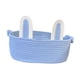 thumbnail image 4 of Cesta de Pascua para niños, cesta de almacenamiento, cesta de picnic reutilizable, cesta decorativa de conejo azul, 4 of 9