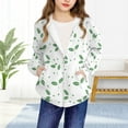 thumbnail image 5 of Fmbrln Girls and Boys Full Zip Up Hoodies Coat Long Sleeve Leaf Print Hooded Sweatshirts Casual Athletic Jackets with Pockets, Sizes 4-11Y, 5 of 5