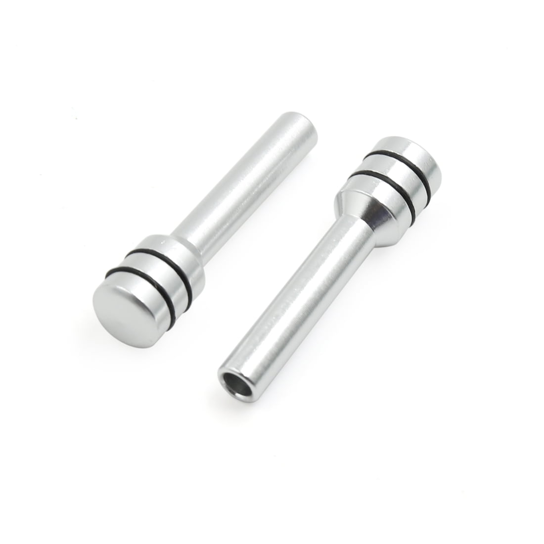 2pcs Silver Tone Aluminum Alloy Front Rear Interior Door Lock Knob