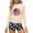 Beige, variant on dazeni Girls 4th of July Swimsuit American Flag Patriotic Rash Guard Set Two Piece Long Sleeve Beach Summer Vacation Swimwear Independence Day Outfits Light Blue