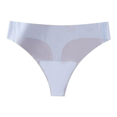 vigerkar High Waisted Underwear For Women Traceless No Show Panties Tummy Control Full Coverage Seamless Shaping Panty Blue  L