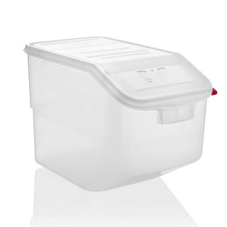 Araven 6.3 Qt. Translucent Square Polypropylene Food Storage Container with  Airtight Lid