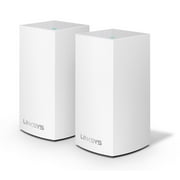Linksys Velop Dual Band AC2400 Intelligent Mesh WiFi Router Replacement System | 2 Pack | Coverage up to 3,000 Sq Ft | Walmart Exclusive